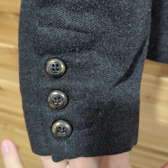 Cabi Jacket Womens Medium #3030 Crew Ponte Knit Gray Blazer - Picture 4 of 10